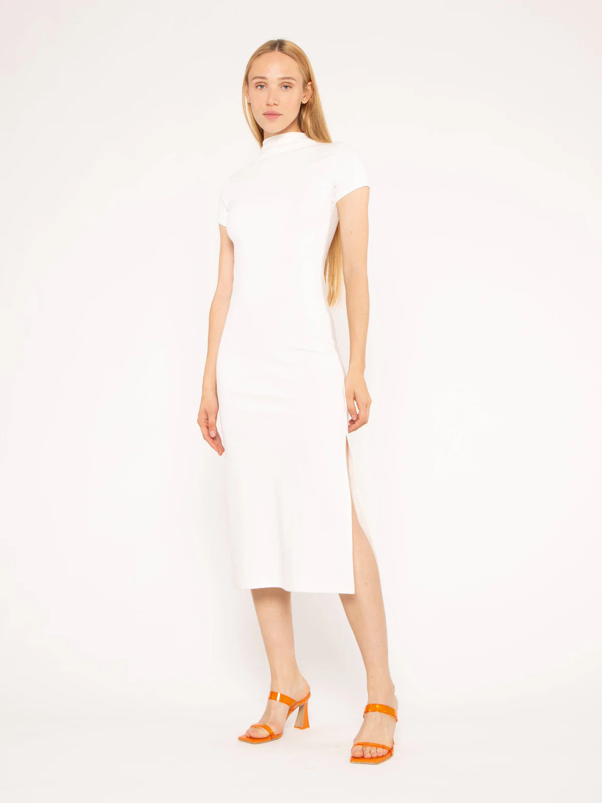 Ripley Rader - Off-White Ponte Knit Skye Dress - Council Studio