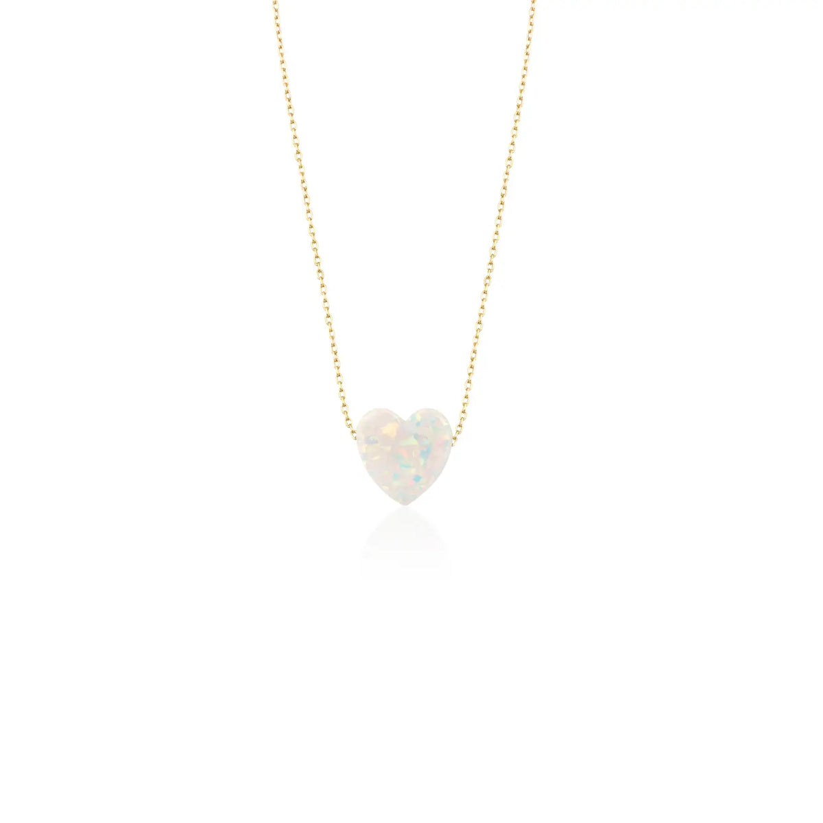 Chakarr - Opal Heart Pendant Necklace - prodottihaccp