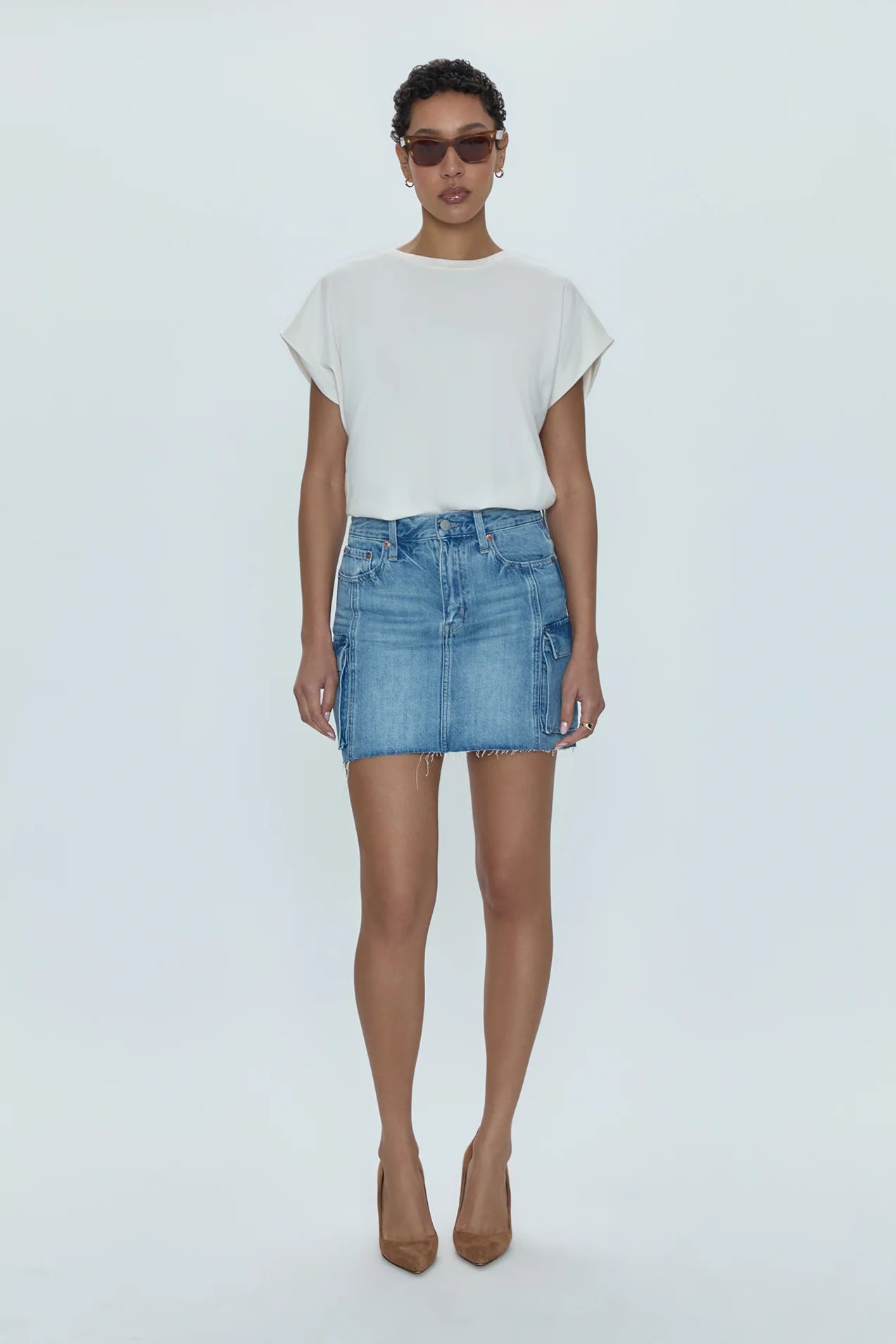 Pistola - Rhea Mid Rise Mini Skirt - Council Studio