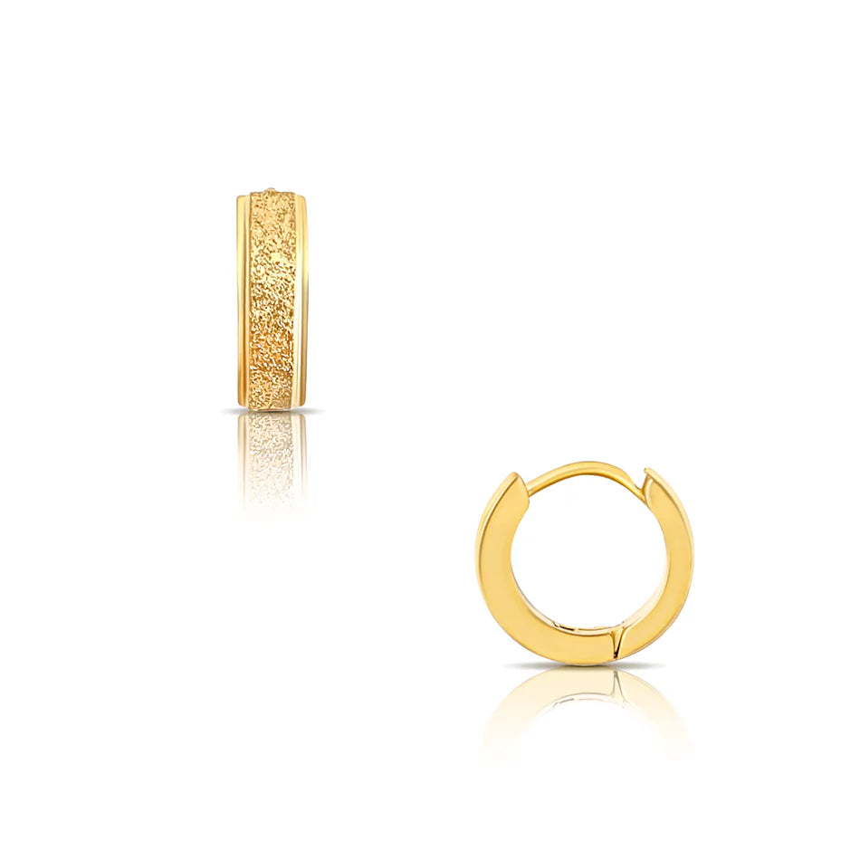 Ellie Vail - Chrissy Textured Huggie Hoop Earring - caniescape