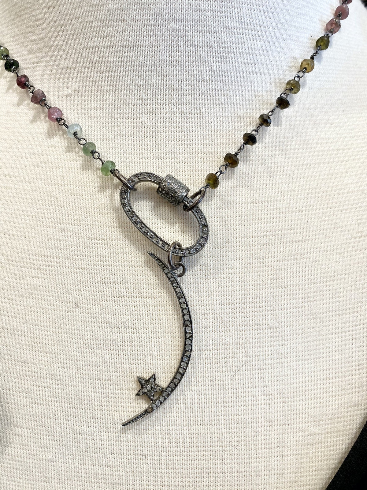 Susan Zieman - Tourmaline Rosary with Crescent - Council Studio