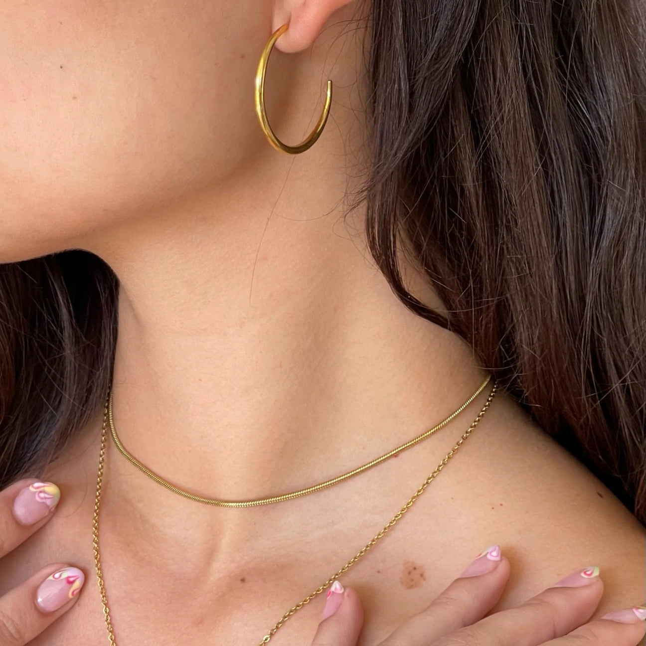 Ellie Vail - Fiona Hoop Earrings - Council Studio